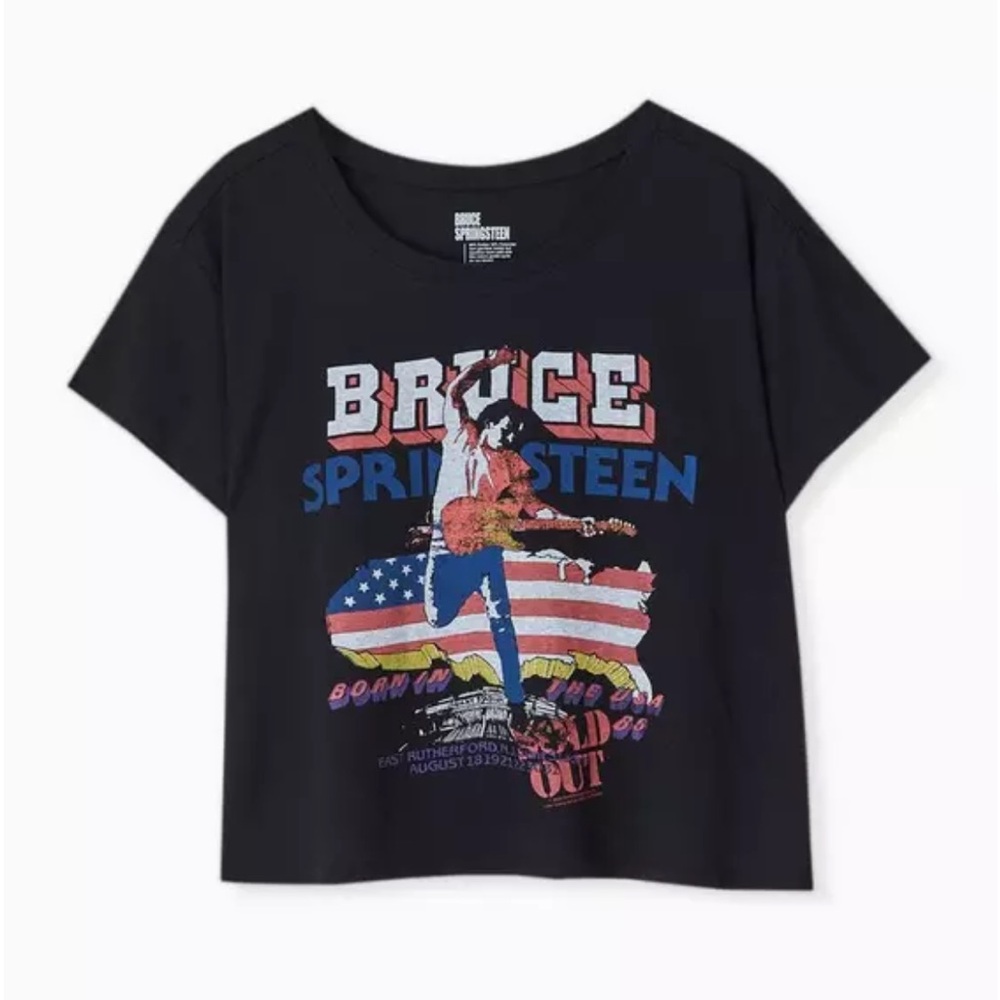 Torrid Bruce Springsteen Cropped Tee Size 3